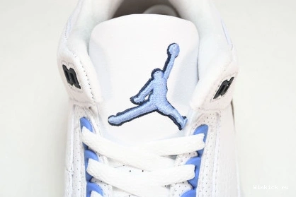 3 WHITE RETRO AIR JORDAN “UNC” 0823
